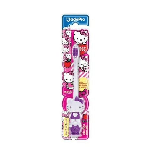 Escova Dental Jadefrog 3d Hello Kitty Ventosa Macia